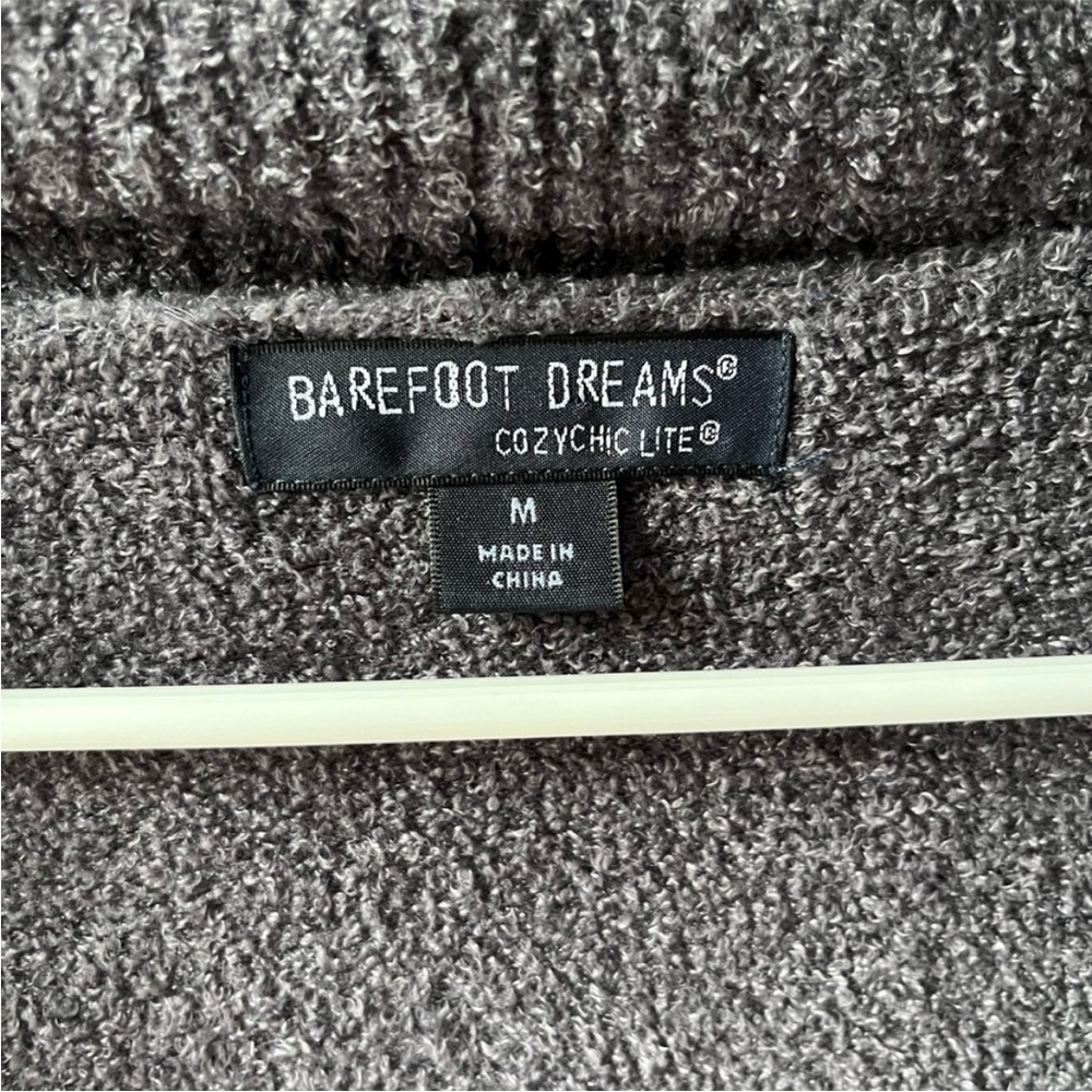 Barefoot Dreams Cozy Chic Lite gray circle cardigan - Picture 3 of 7